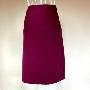 Wine Colored Split Tail Skirt